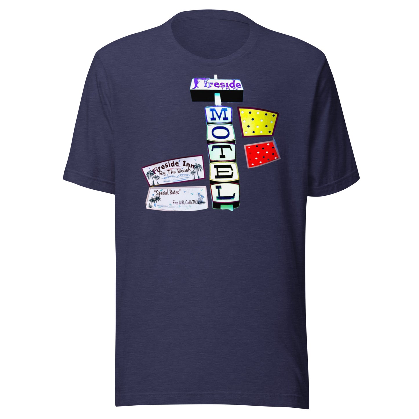 FIRESIDE INN in Santa Cruz “RETRO sign” single sided T-Shirt