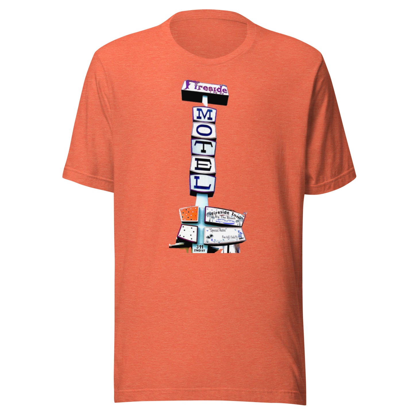 FIRESIDE INN in Santa Cruz “RETRO Sign” two sided T-Shirt