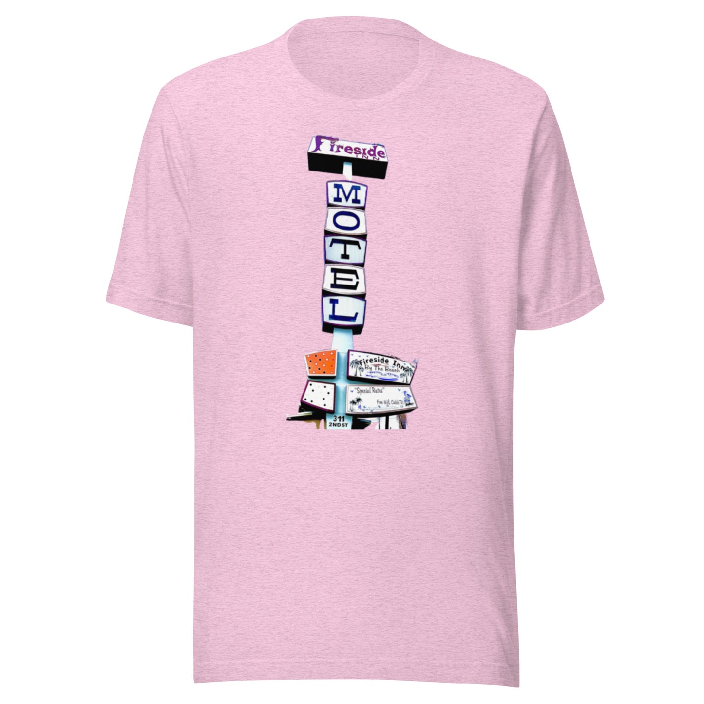 FIRESIDE INN in Santa Cruz “RETRO Sign” two sided T-Shirt