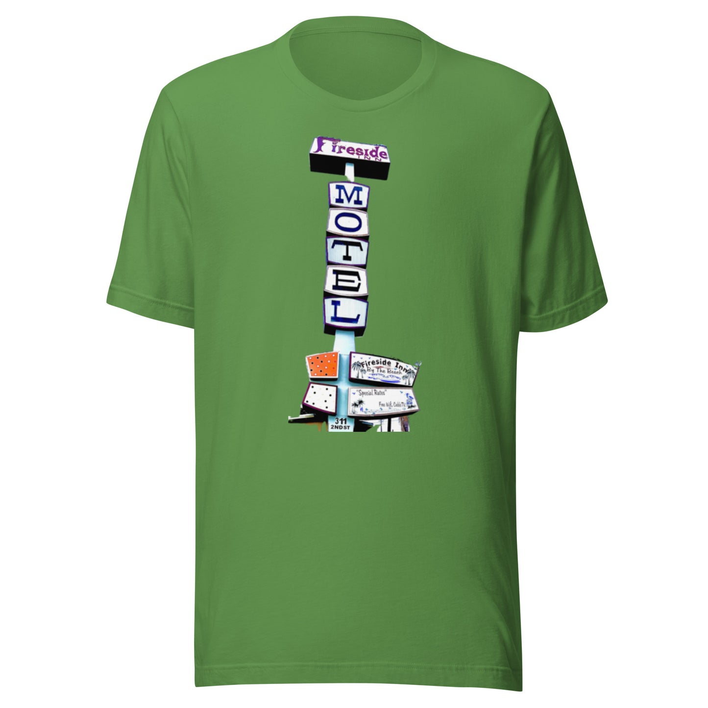 FIRESIDE INN in Santa Cruz “RETRO Sign” two sided T-Shirt