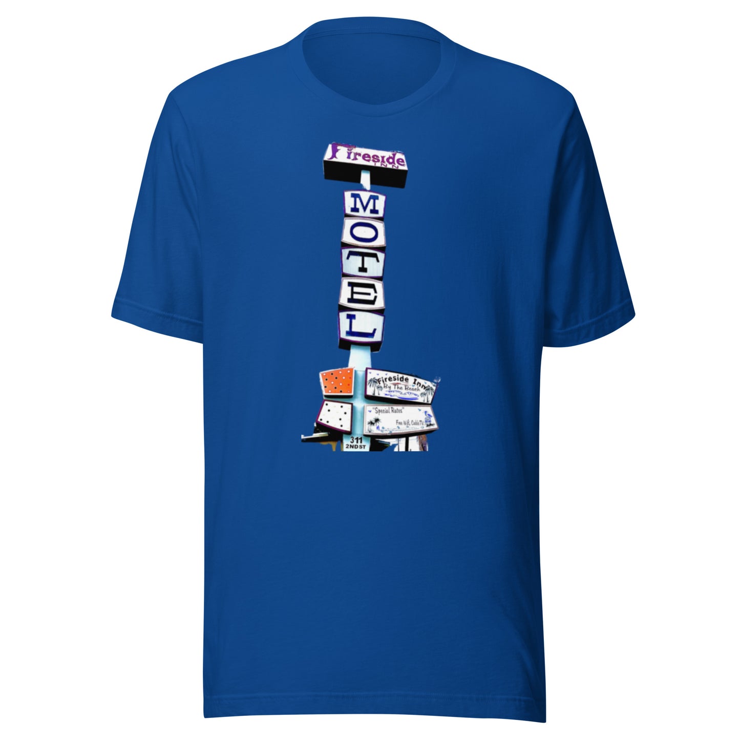 FIRESIDE INN in Santa Cruz “RETRO Sign” two sided T-Shirt