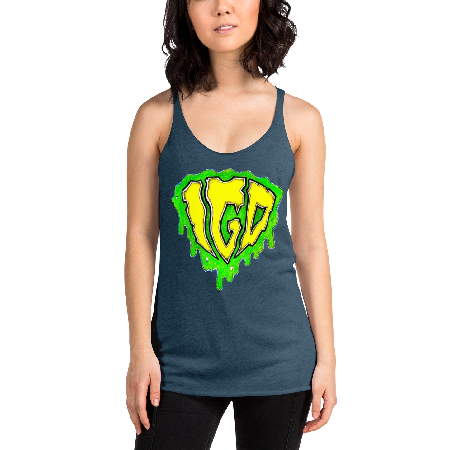 IGD logo - Women's Racerback Tank