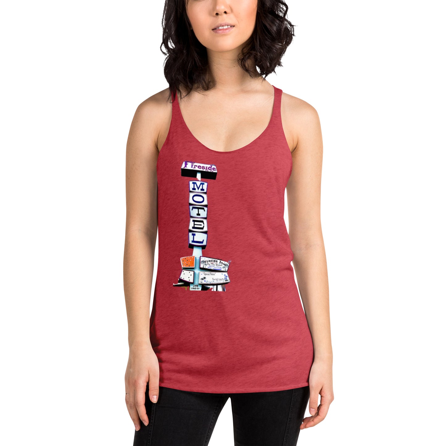 Fireside Inn Santa Cruz One sided Women's Racerback Tank