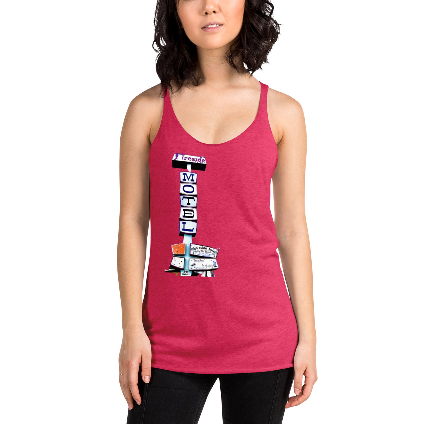 Fireside Inn Santa Cruz One sided Women's Racerback Tank