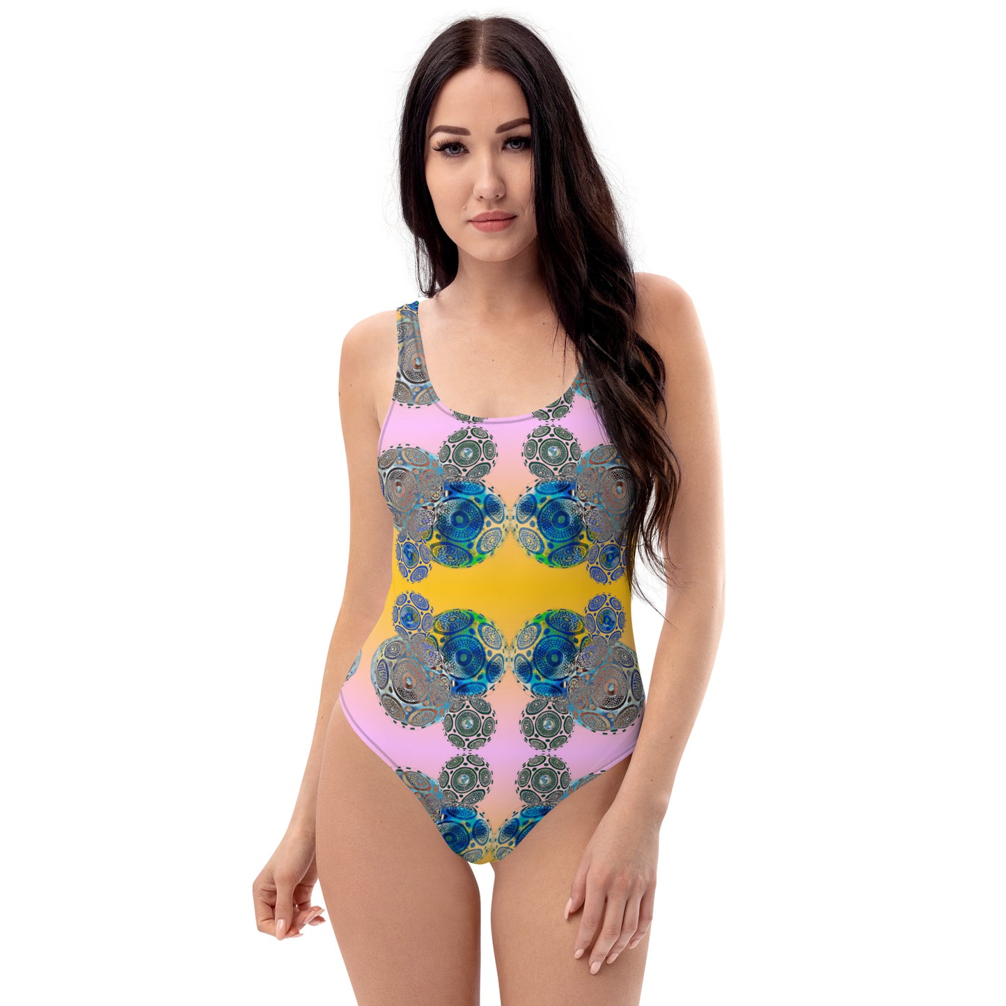 Global Tribe - Tribal Globe - One-Piece Swimsuit