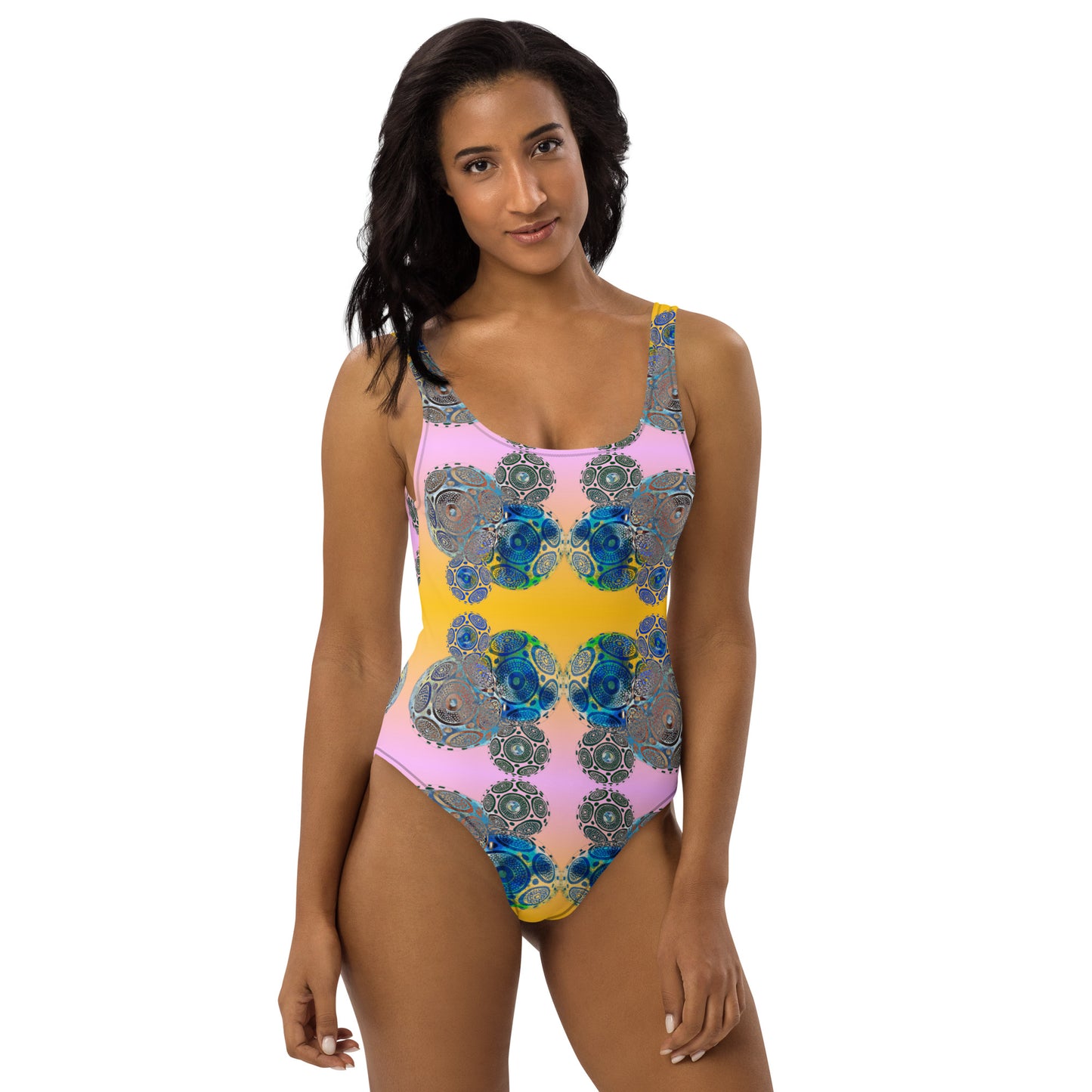 Global Tribe - Tribal Globe - One-Piece Swimsuit