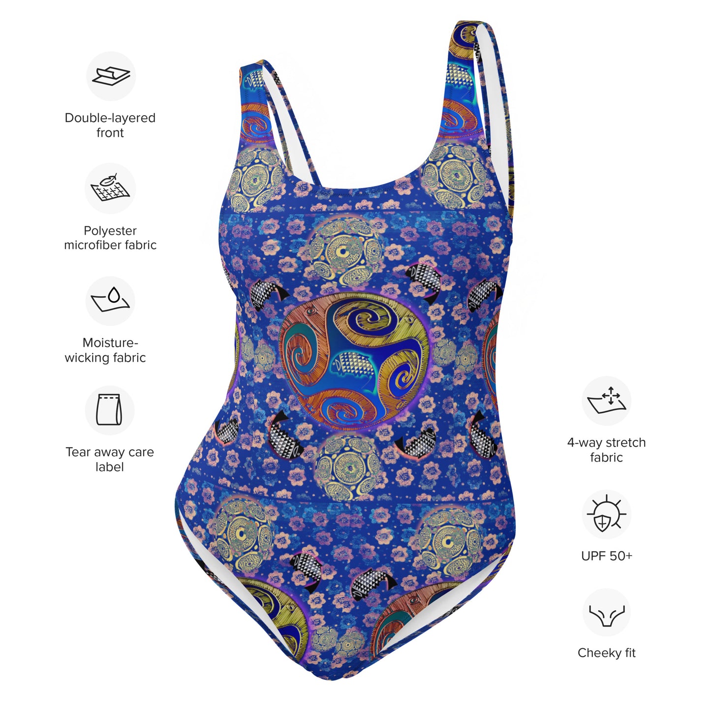 Cosmic Salmon Run - One-Piece Swimsuit