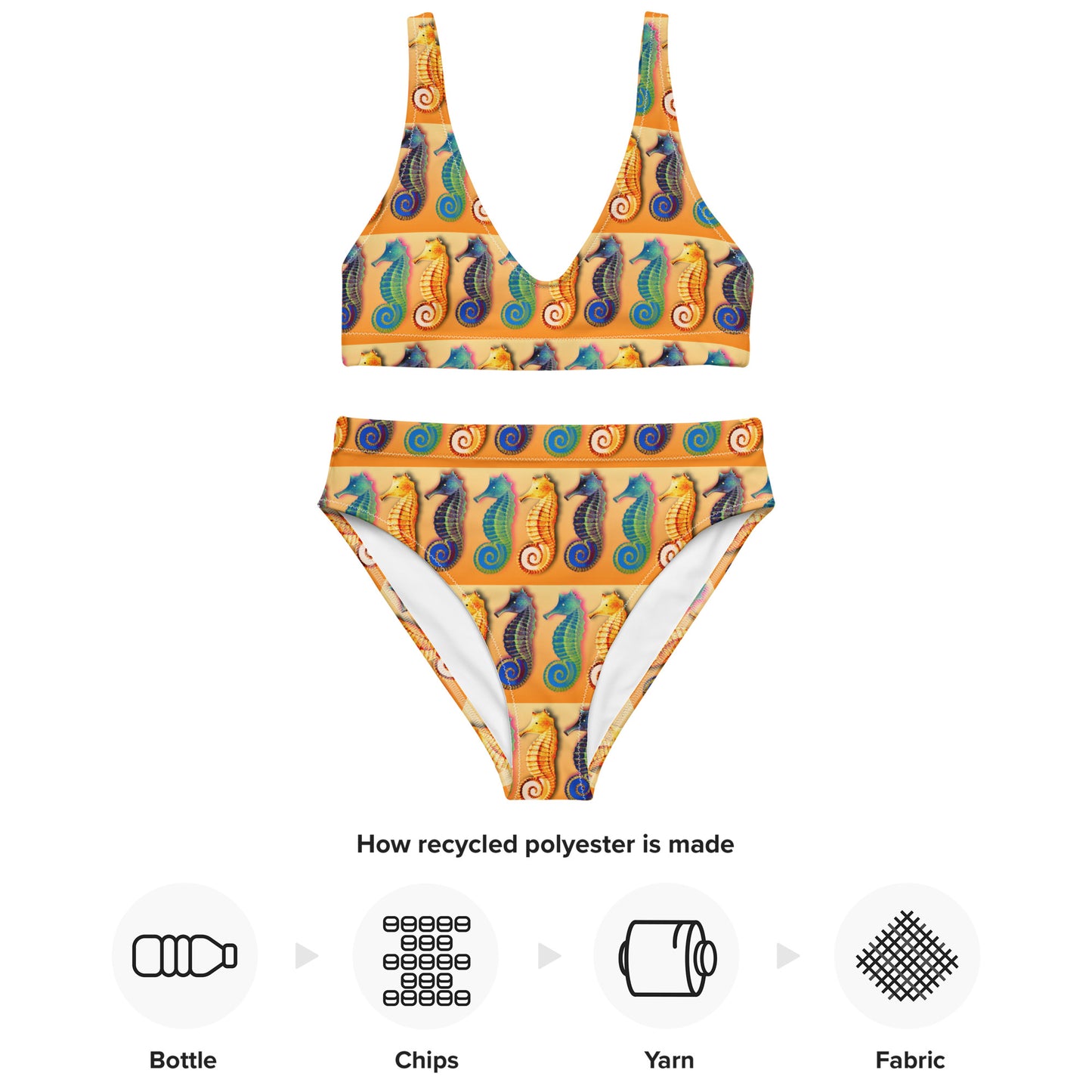 Seahorse Recycled high-waisted bikini