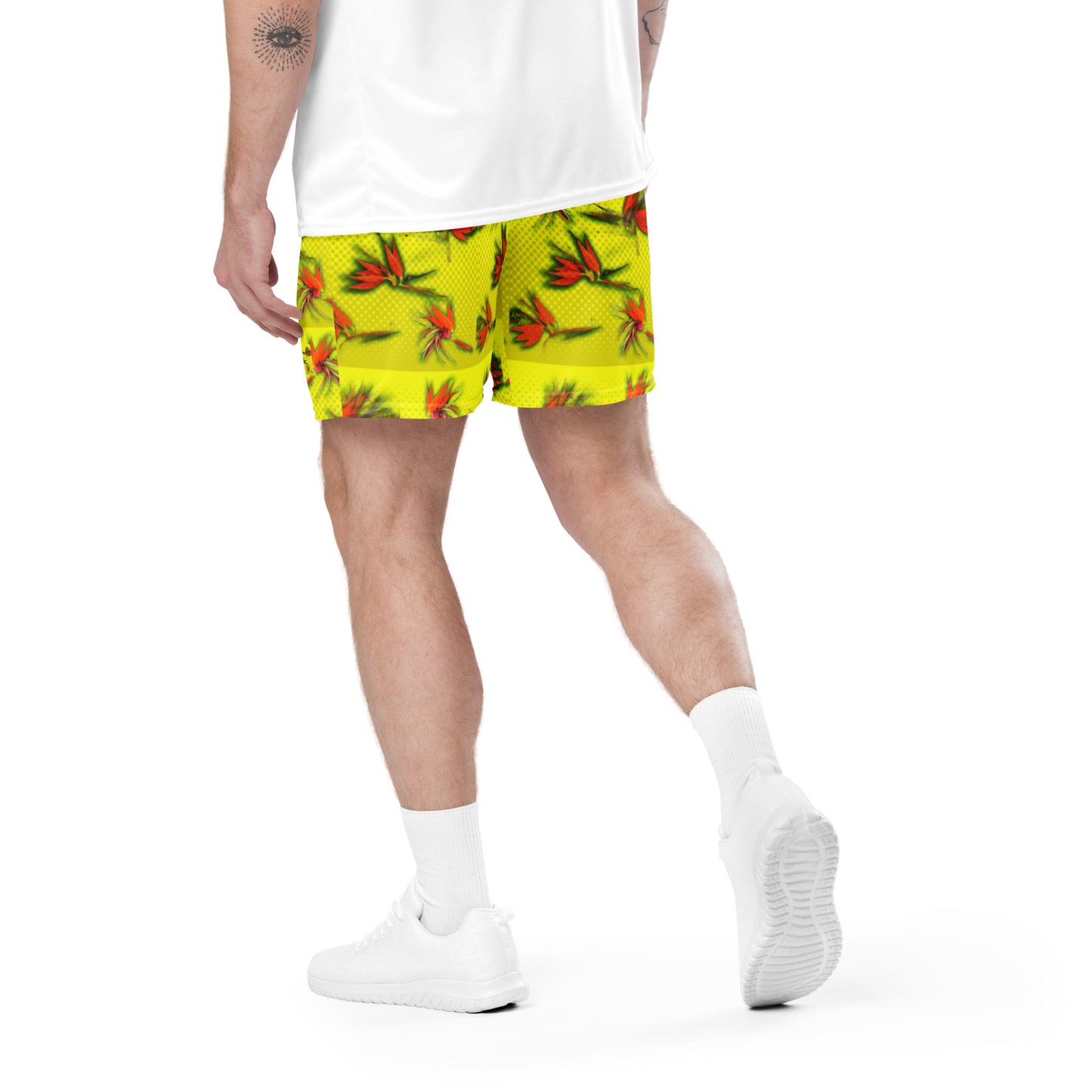 “Paradise Birds” Unisex mesh shorts