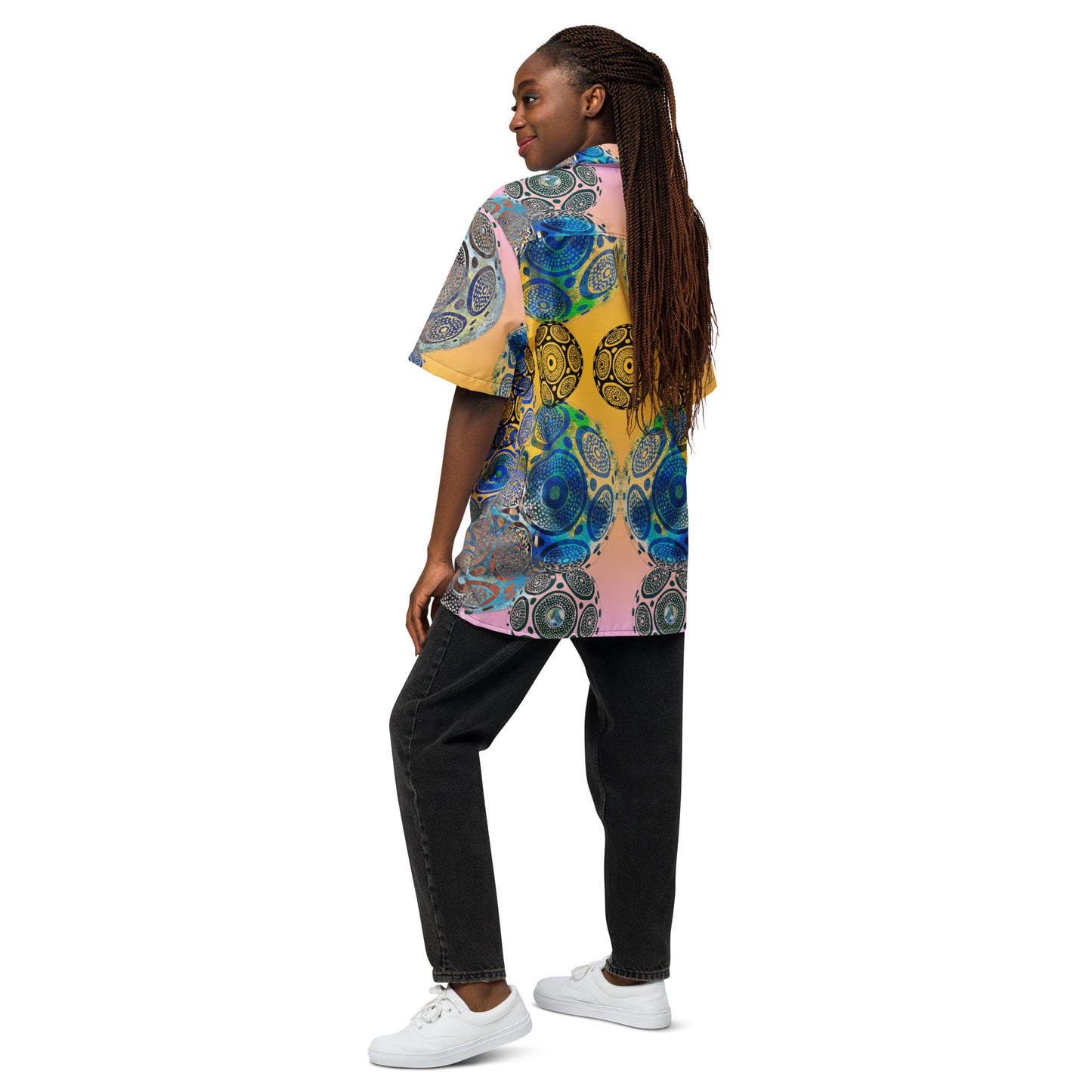 Global Tribe - Tribal Globe - Unisex button shirt