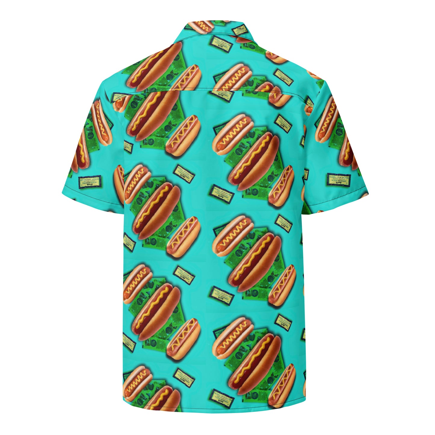 Hot Dogs with Mustard Unisex button shirt