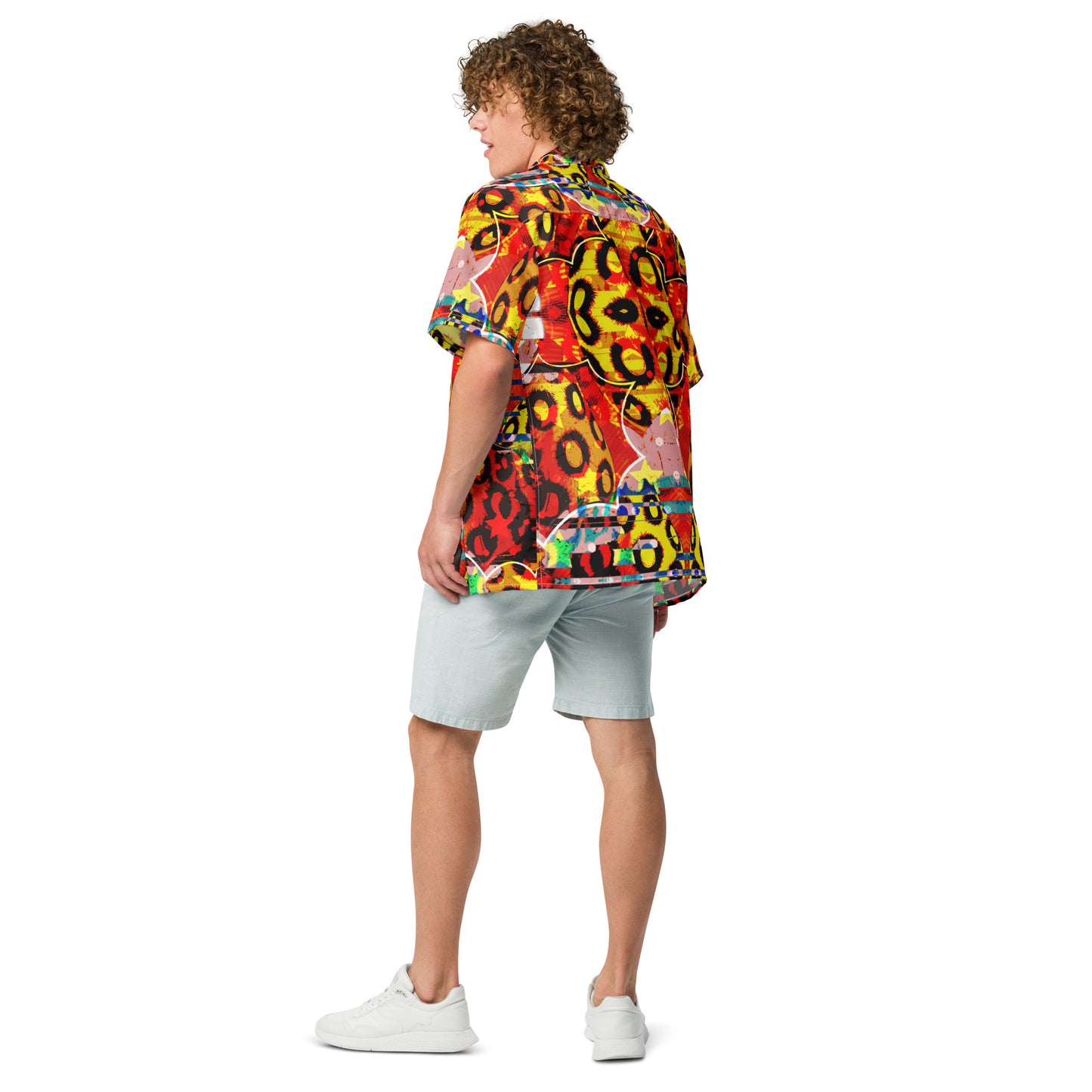 Cheetah Disco -Unisex button Light Weight dress Shirt