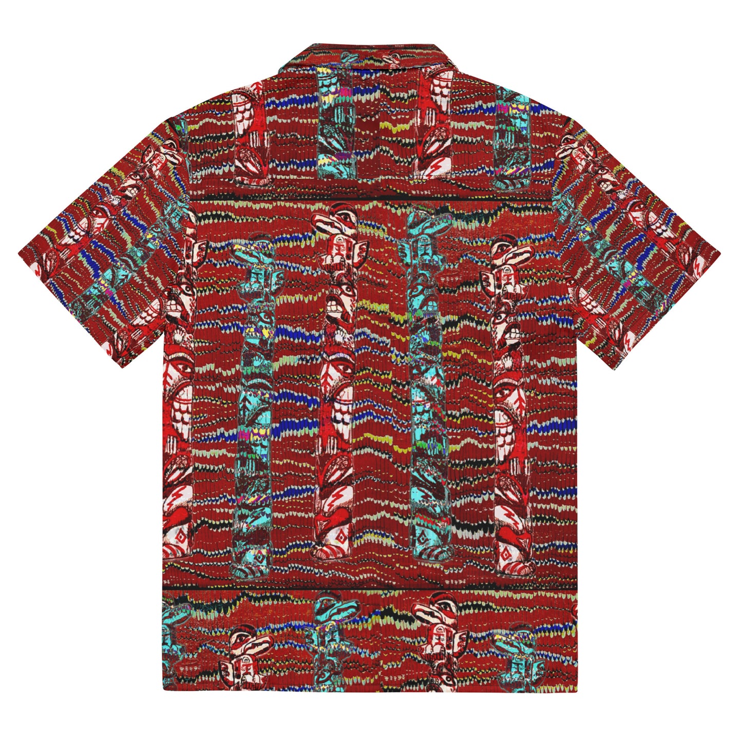 Totem Poles - button up casual dress shirt