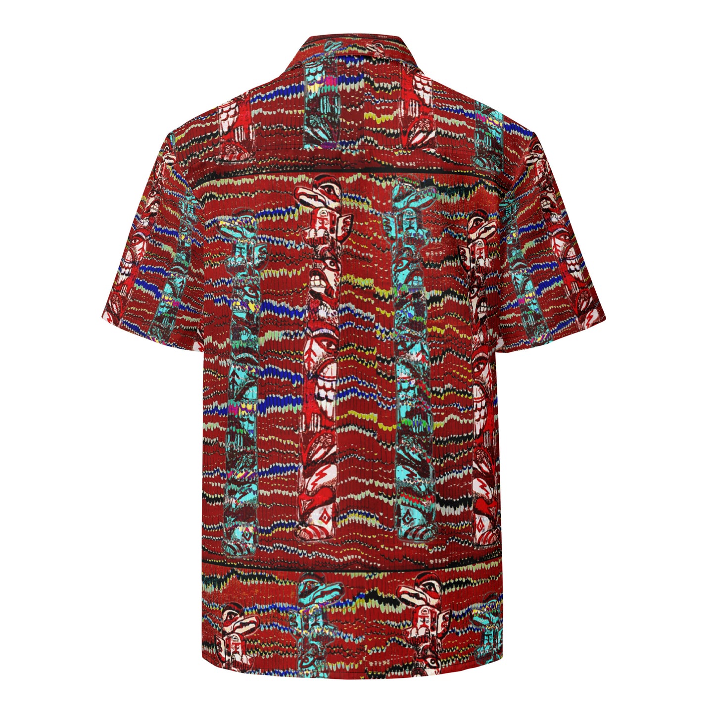 Totem Poles - button up casual dress shirt
