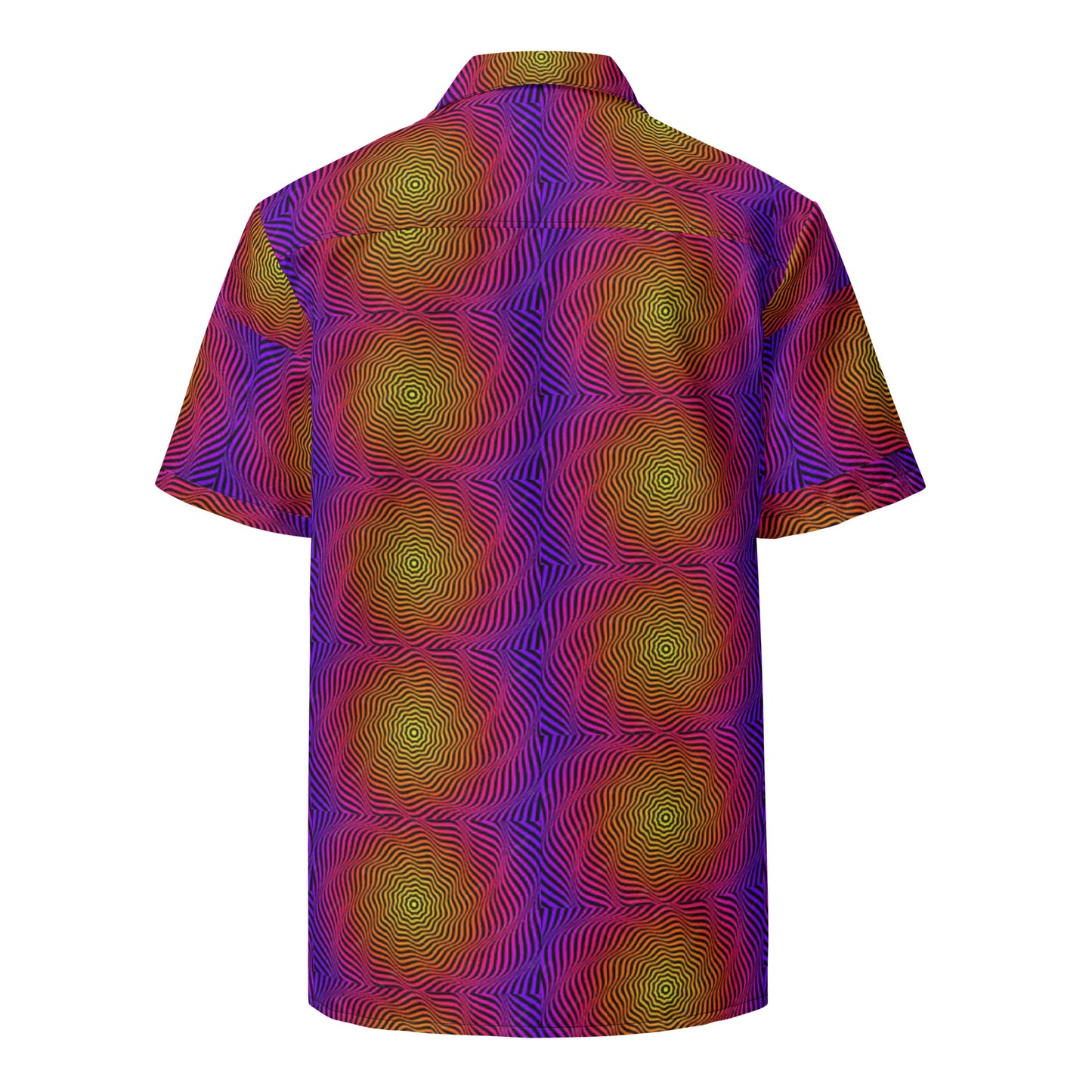 Purple Passion Circle Illusions- Lightweight button up casual dress shirt