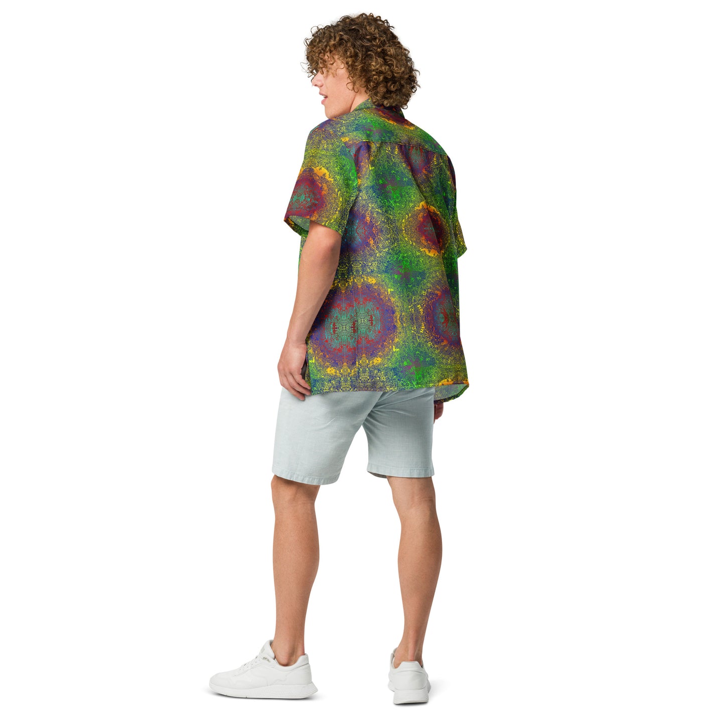 Hippie Blotter - Button up Lightweight Casual Dress Shirt