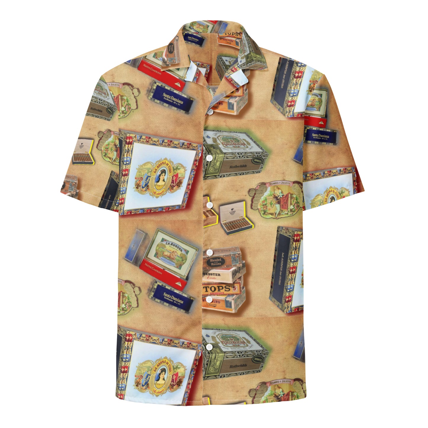 Cigar Box Unisex button shirt