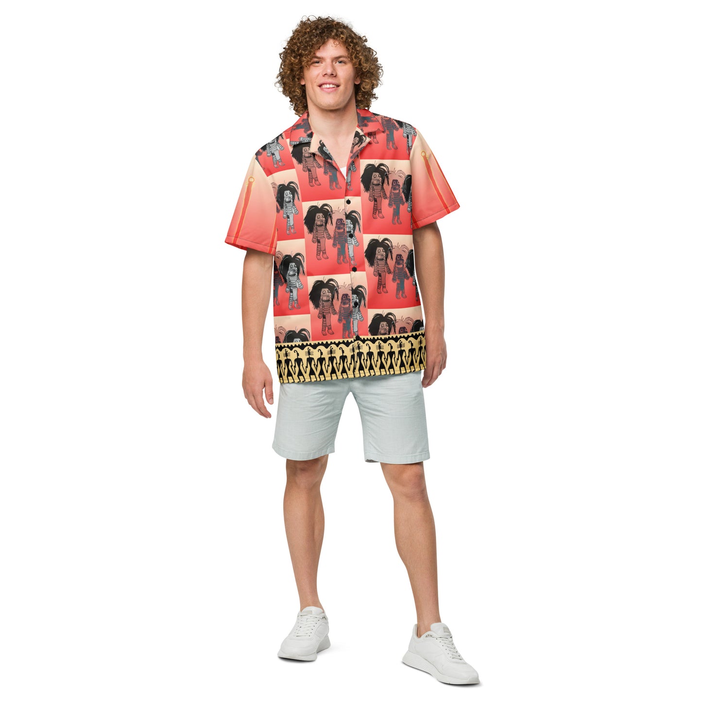 Voodoo Doll Unisex button shirt