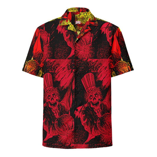 REDRUM - Power Corrupts Front Disarm & Survive Back - Unisex button shirt