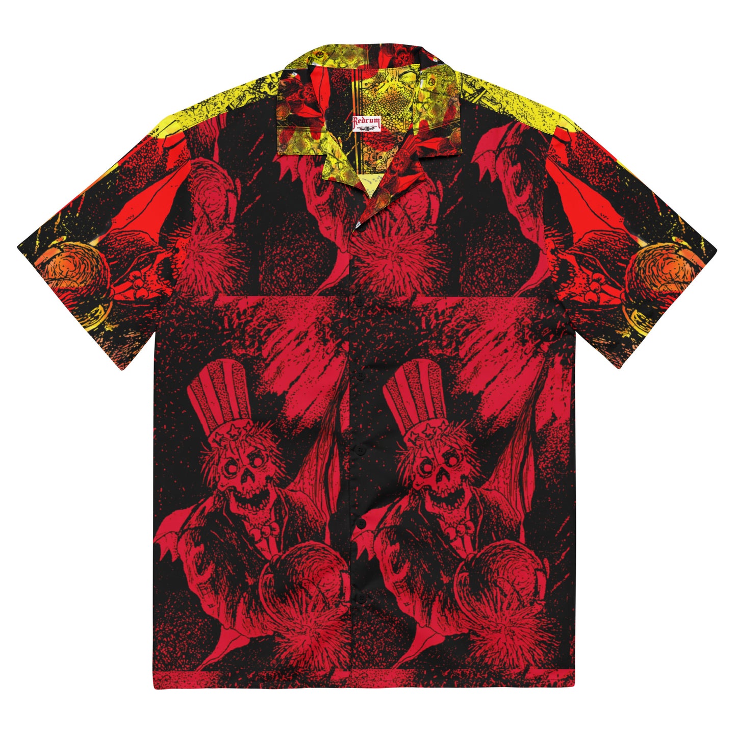 REDRUM - Power Corrupts Front Disarm & Survive Back - Unisex button shirt