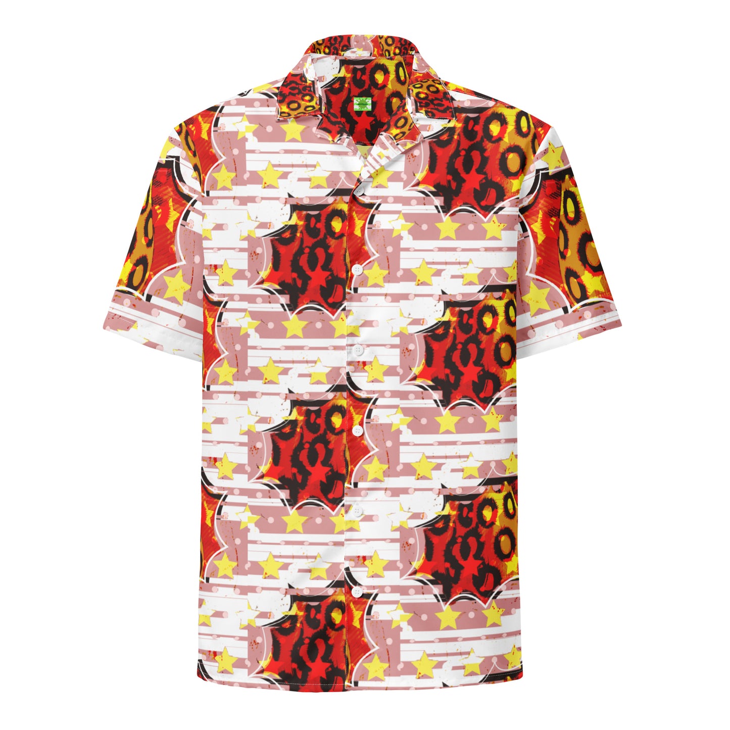 Cheetah Stars - button up lightweight dress shirt