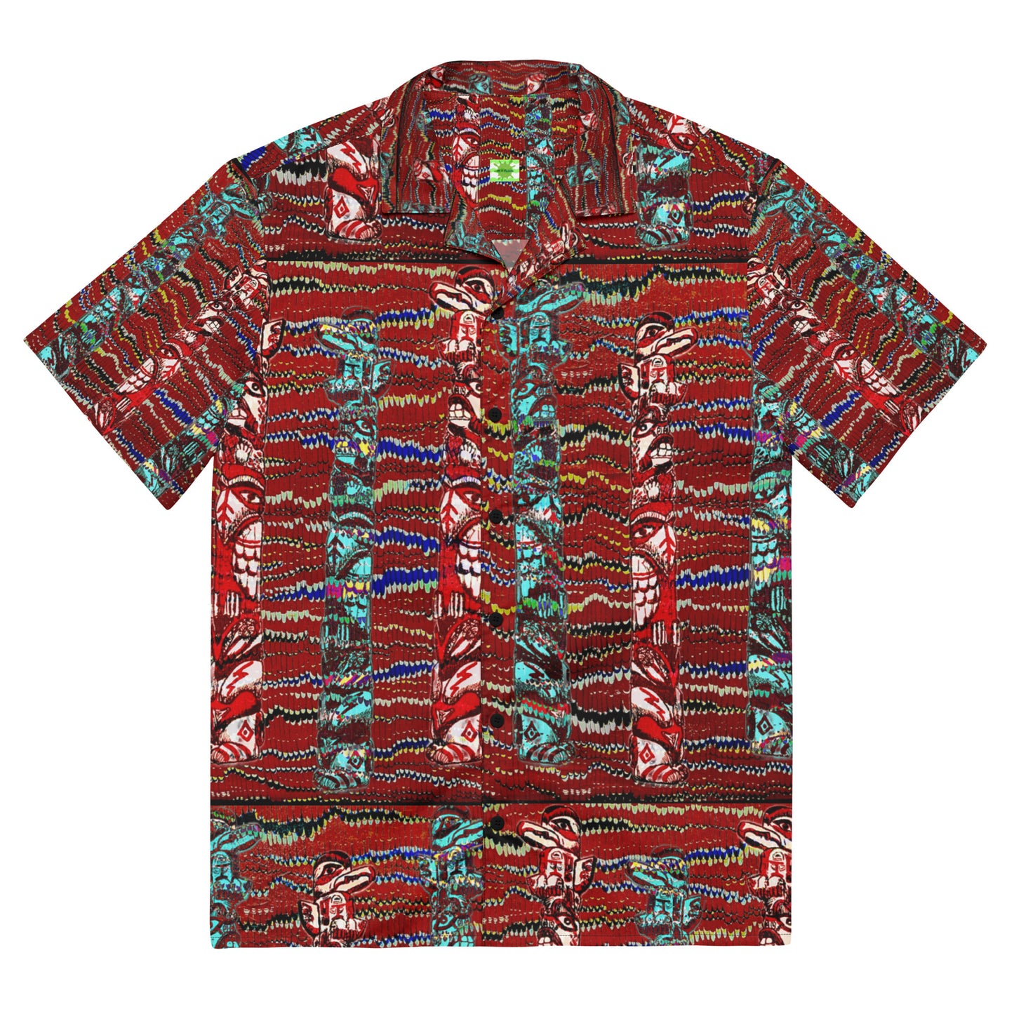 Totem Poles - button up casual dress shirt