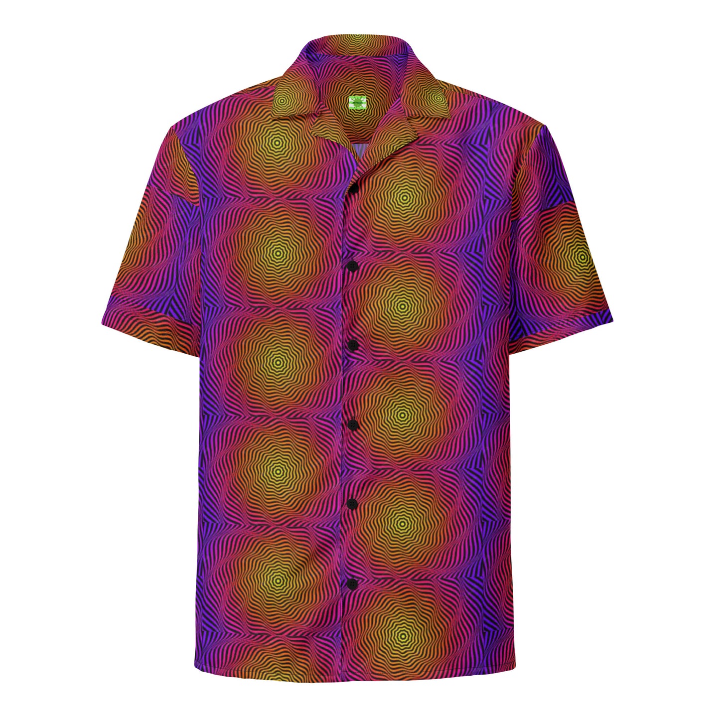 Purple Passion Circle Illusions- Lightweight button up casual dress shirt