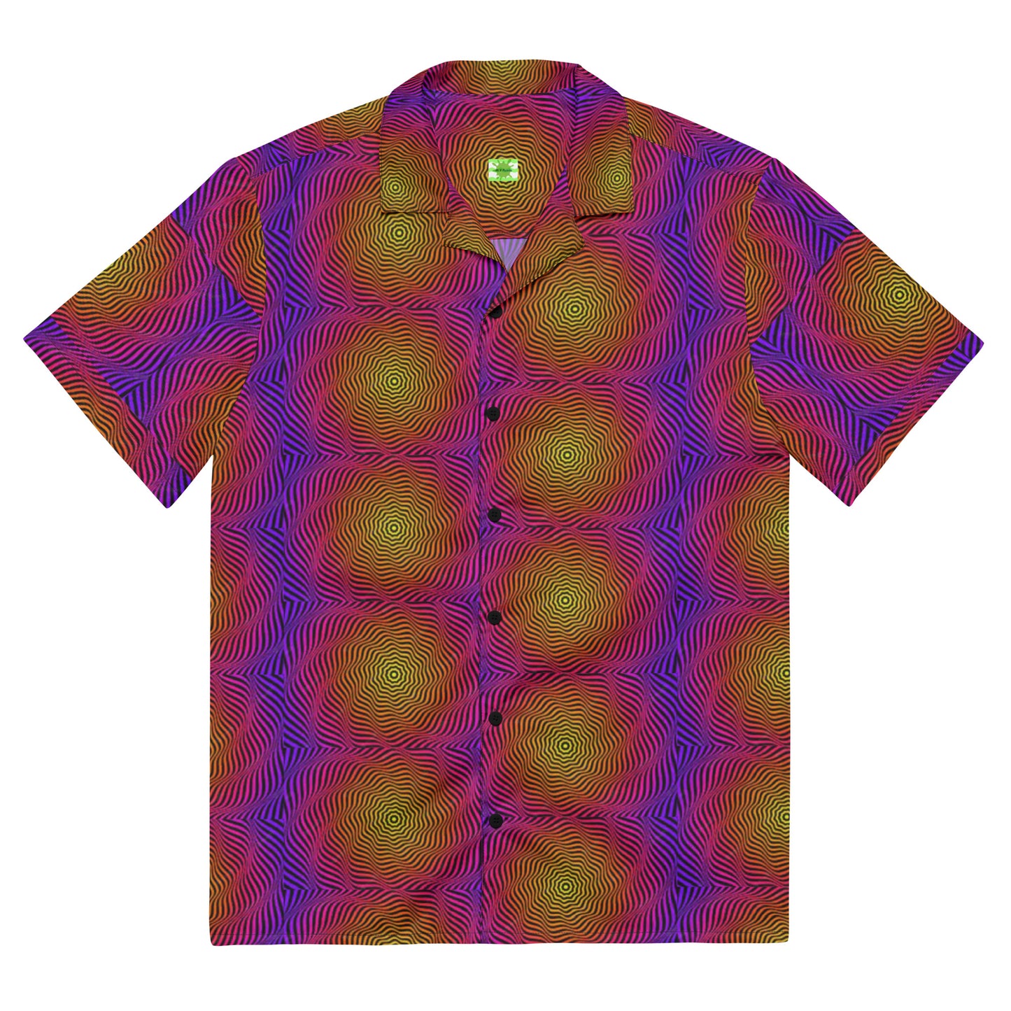 Purple Passion Circle Illusions- Lightweight button up casual dress shirt