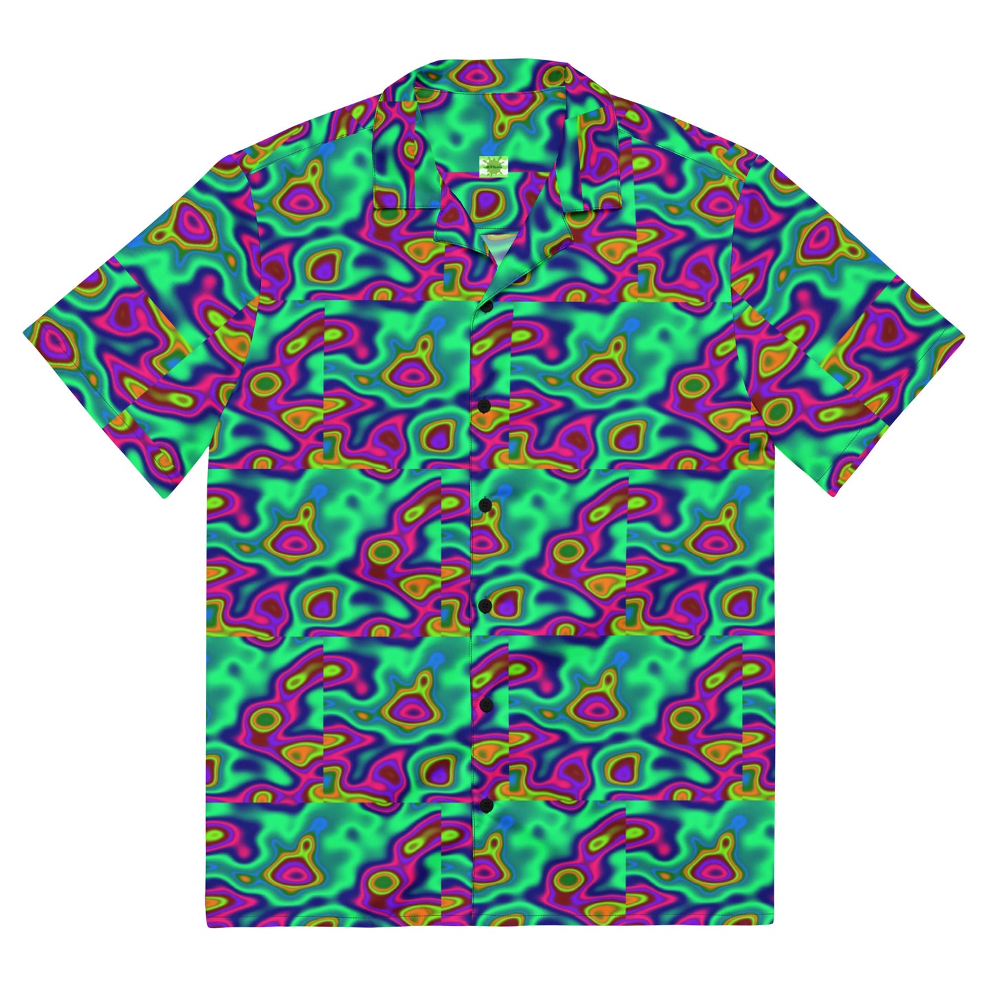 Gel Light Show Trip - Lightweight Casual Button Up Dress Shirt