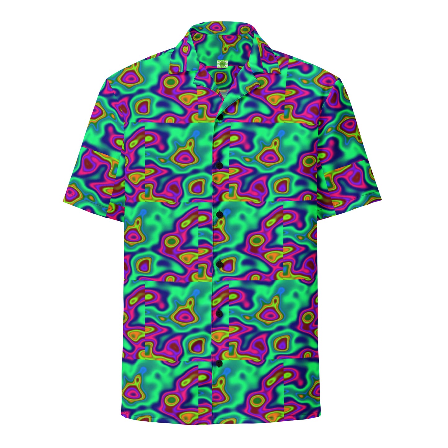 Gel Light Show Trip - Lightweight Casual Button Up Dress Shirt