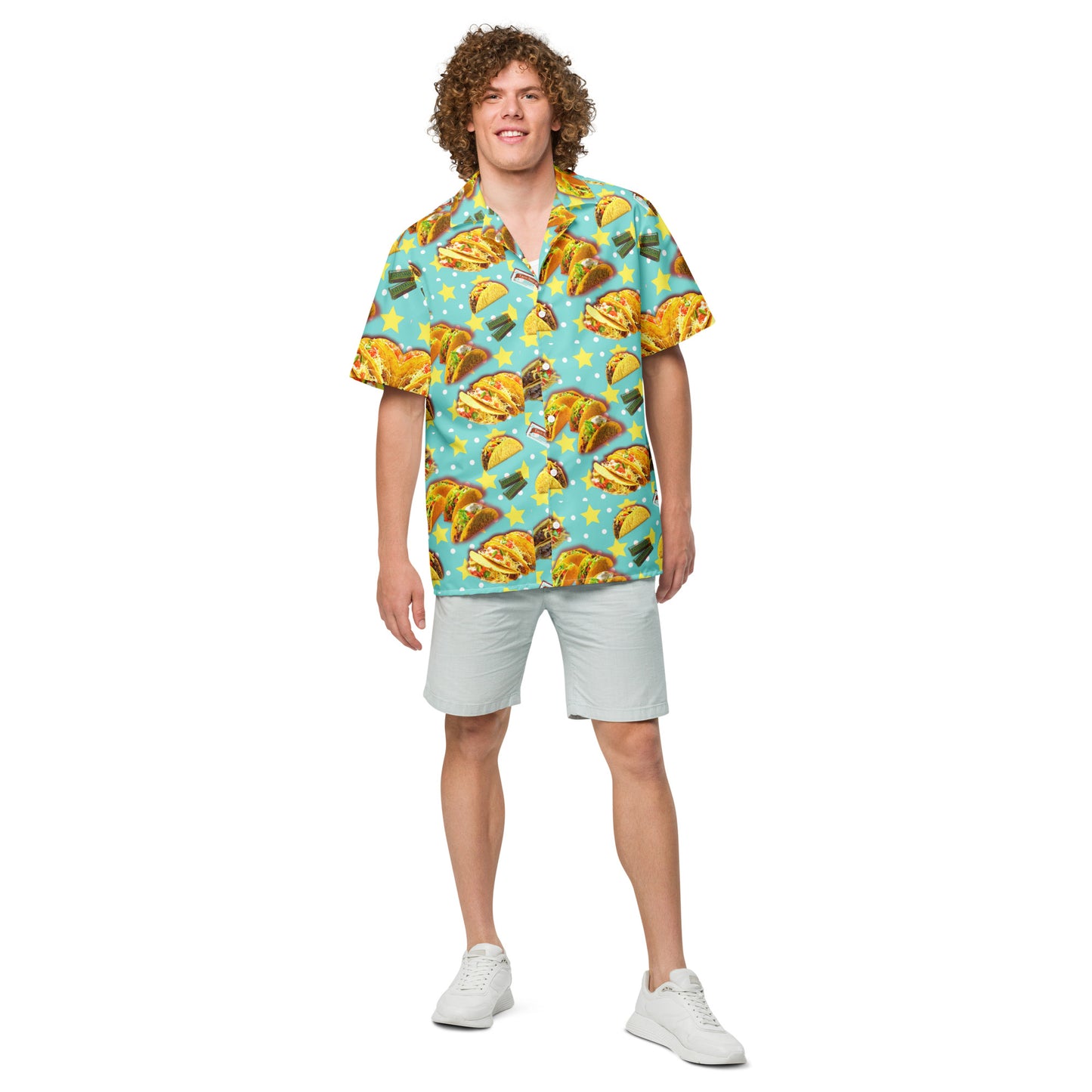 Taco Stars - Button Up Lightweight Casual Dress Shirt