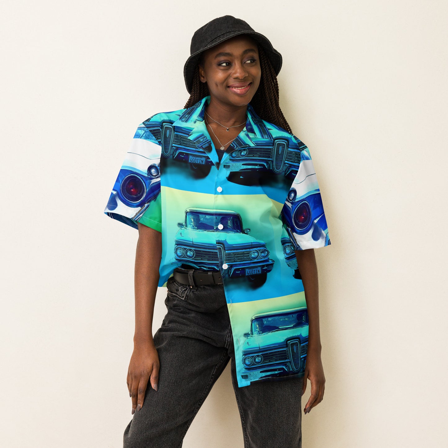 Edsel Blues - Button Up Lightweight Casual Dress Shirt