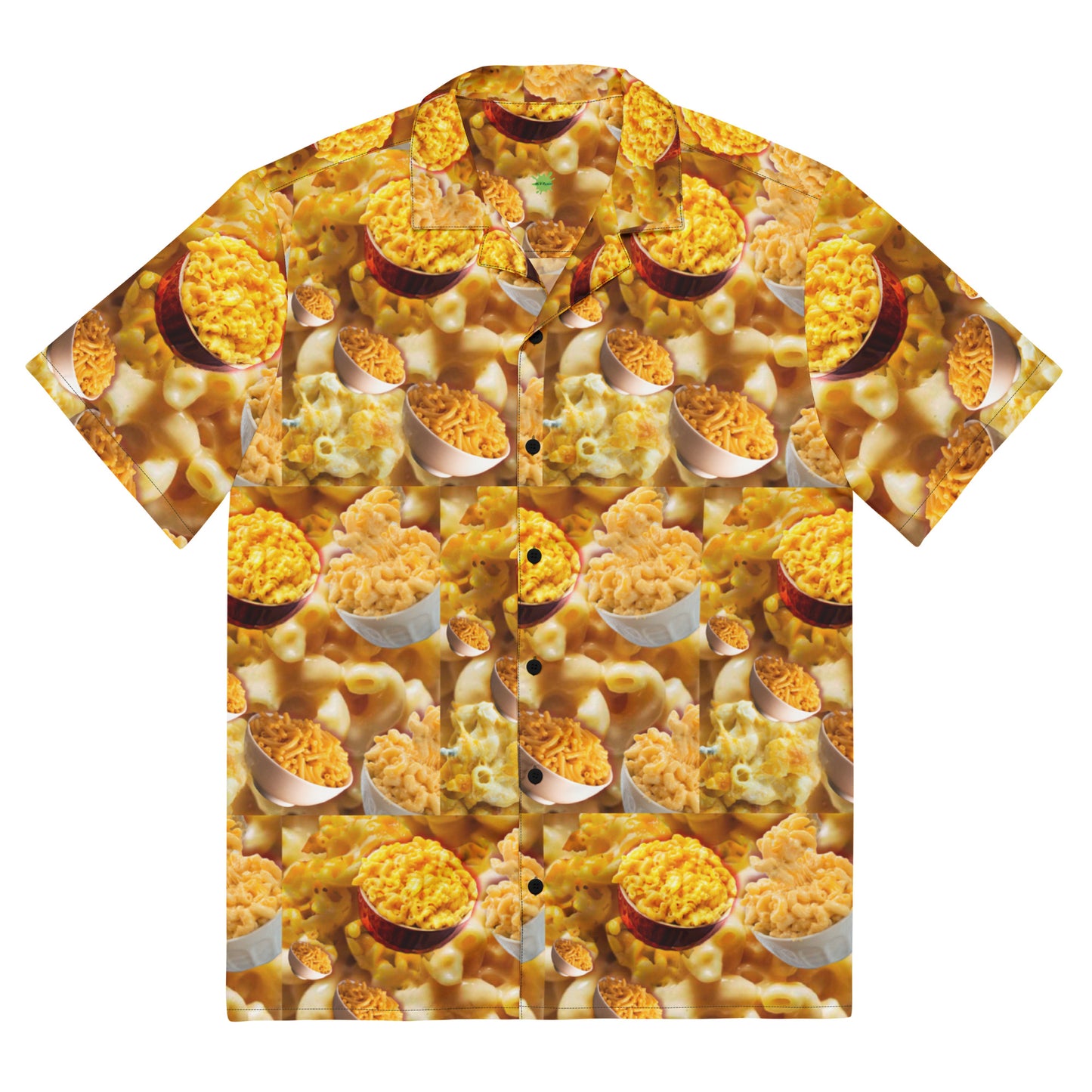 Mac and Cheese, Please - Casual Lightweight Button Up Dress Shirt