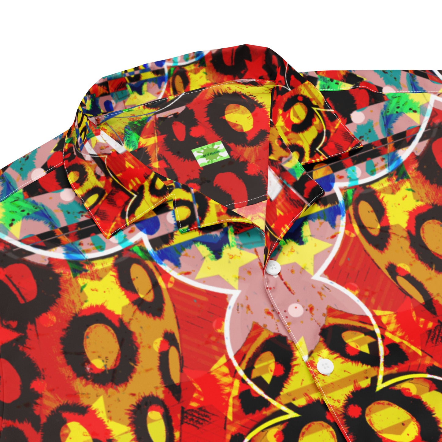 Cheetah Disco -Unisex button Light Weight dress Shirt