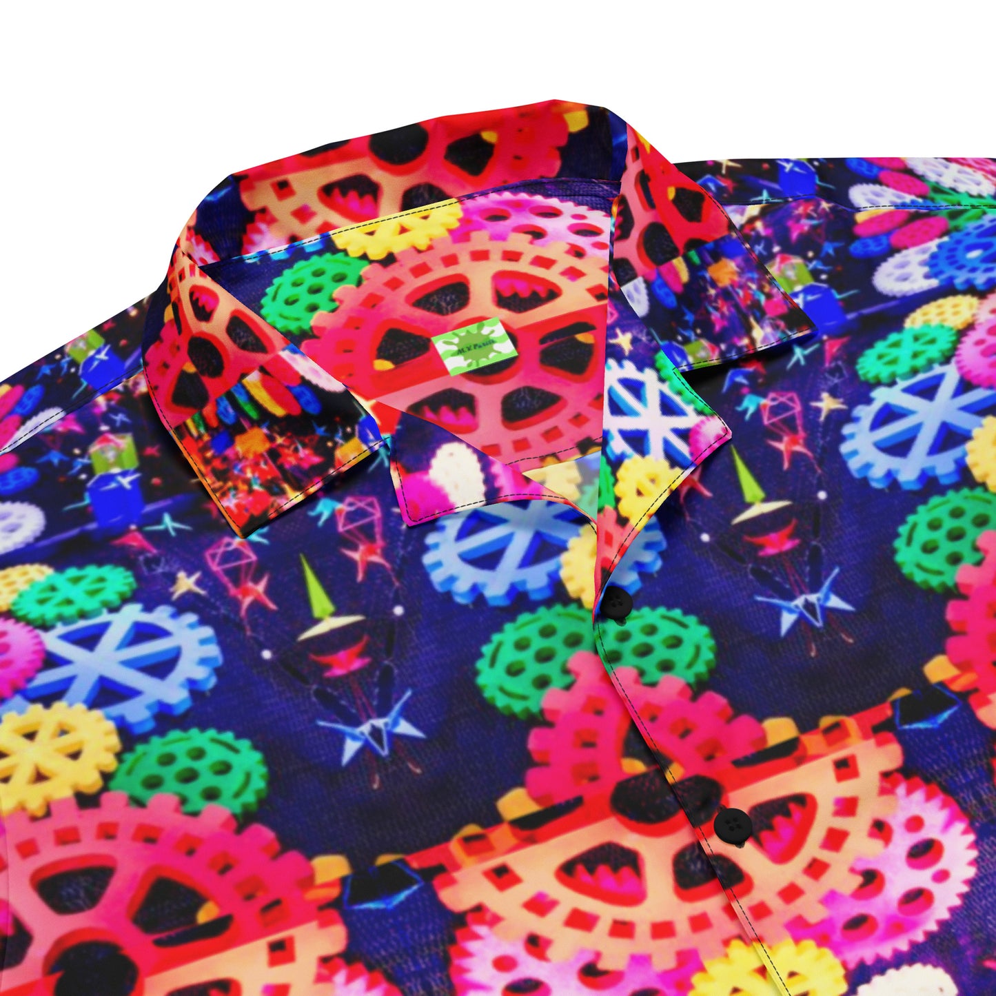 Gear Grind - Unisex Polyester button up dress shirt