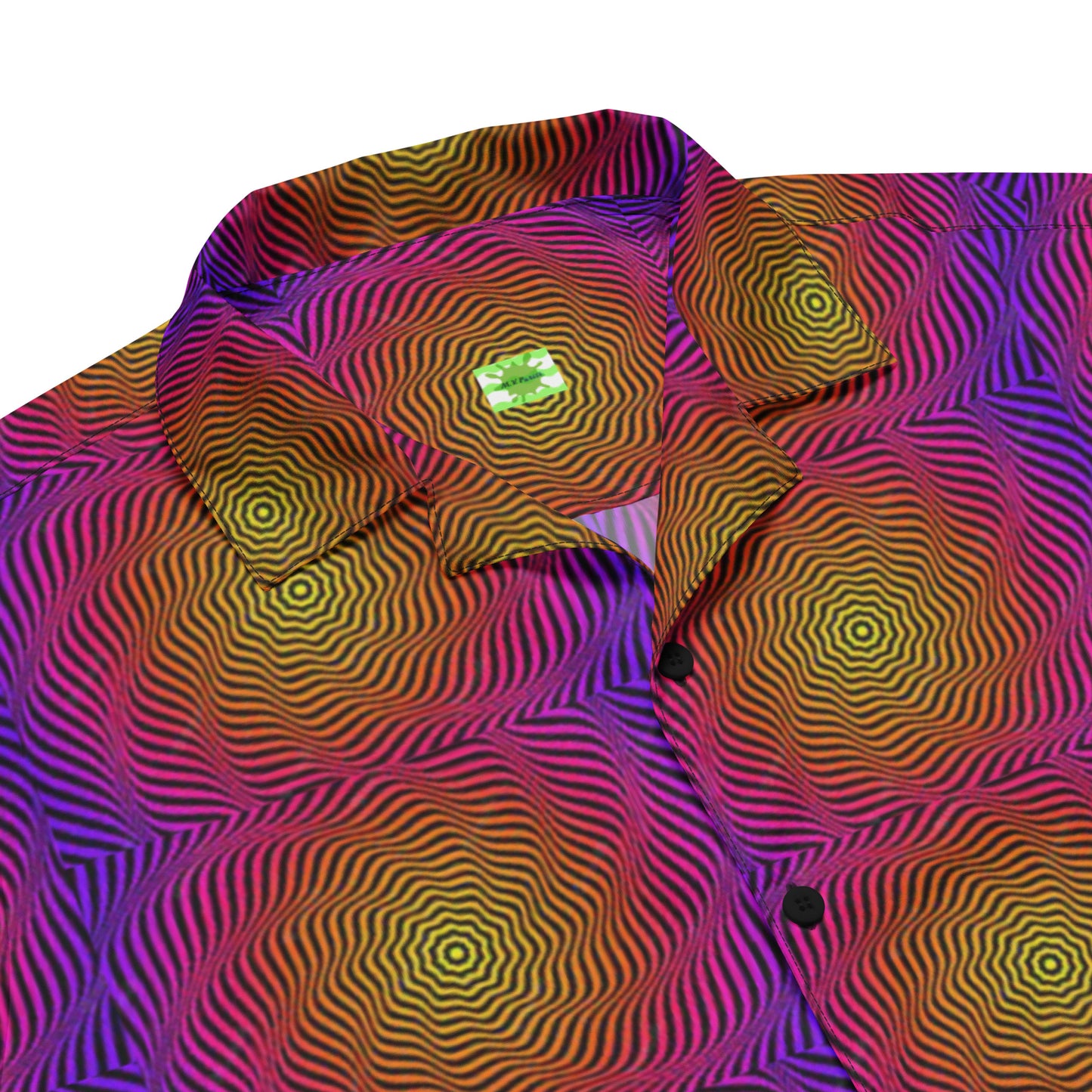 Purple Passion Circle Illusions- Lightweight button up casual dress shirt