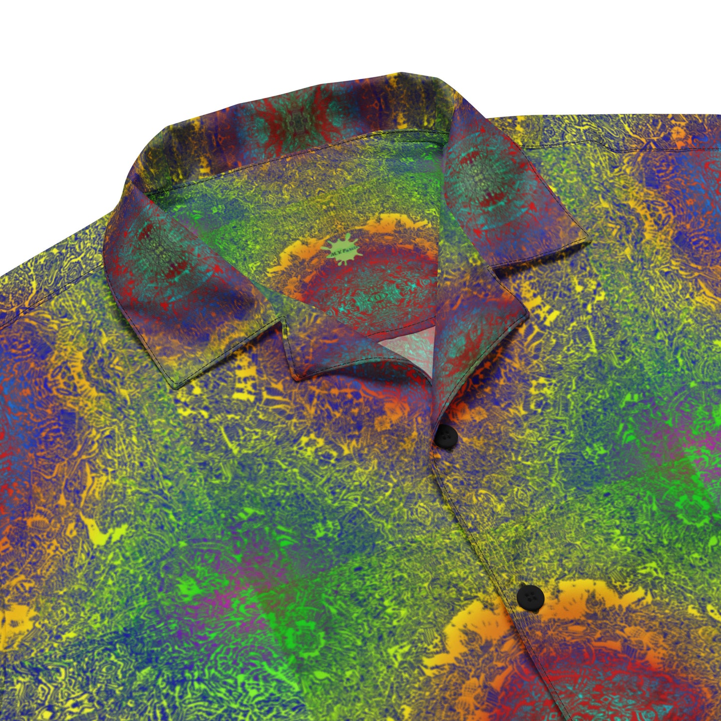 Hippie Blotter - Button up Lightweight Casual Dress Shirt