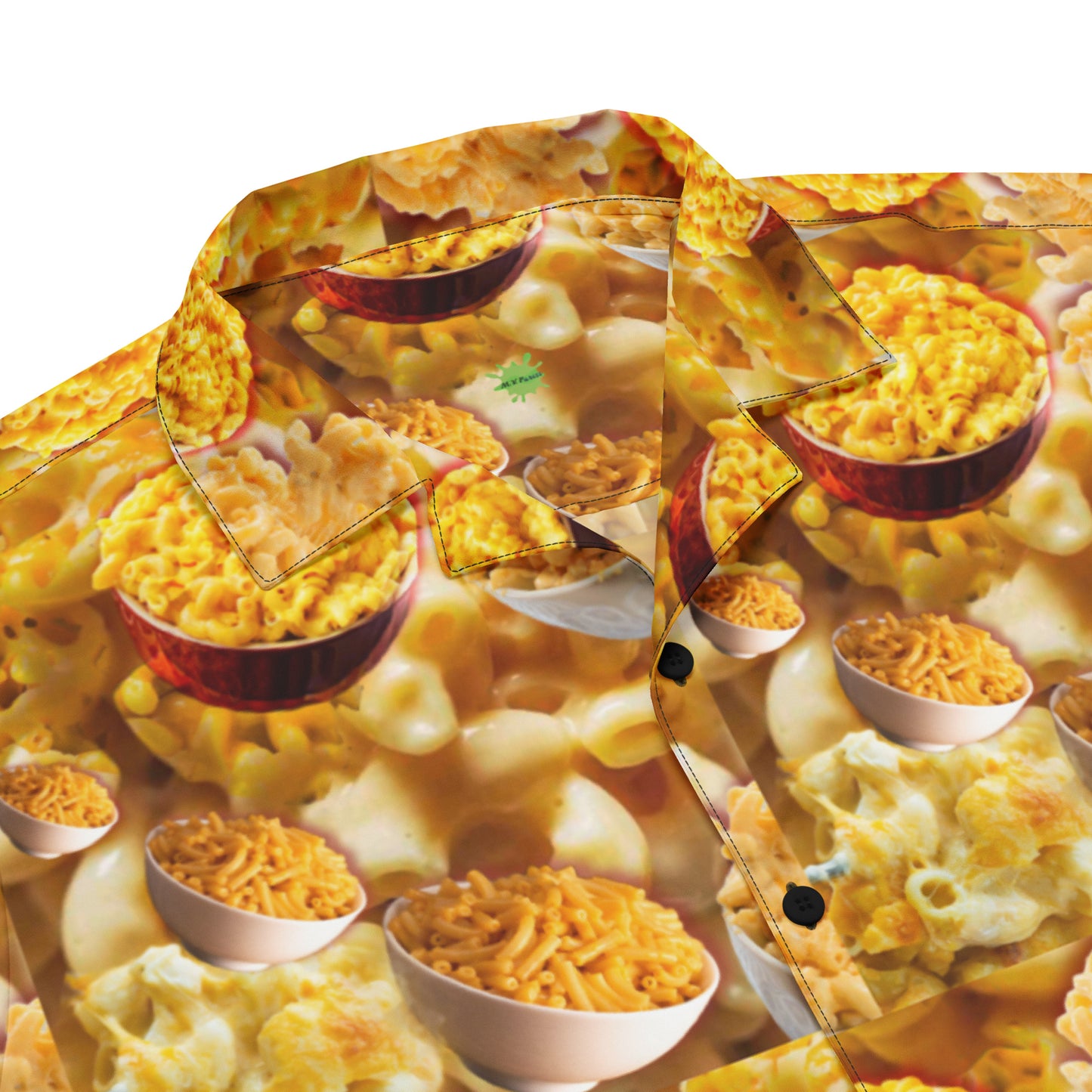 Mac and Cheese, Please - Casual Lightweight Button Up Dress Shirt
