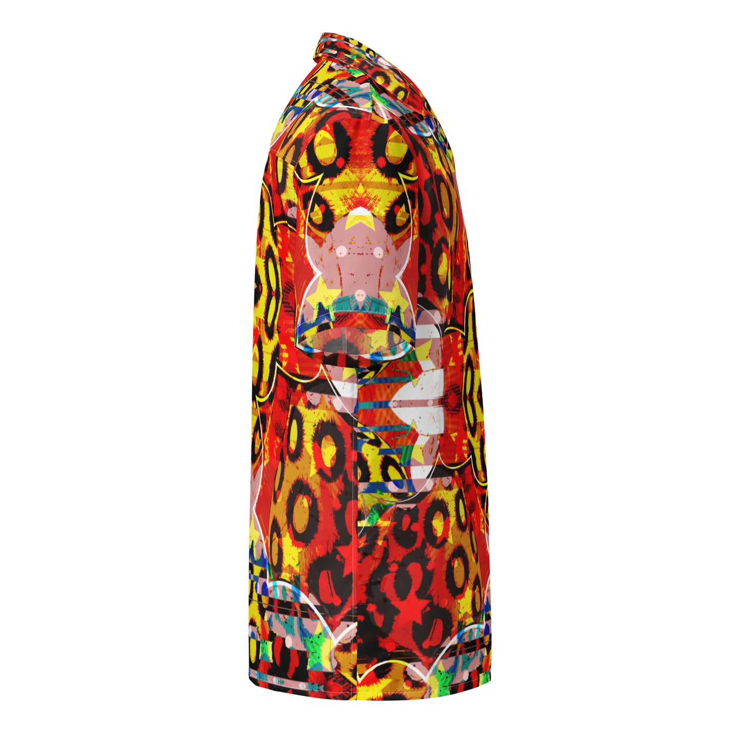 Cheetah Disco -Unisex button Light Weight dress Shirt