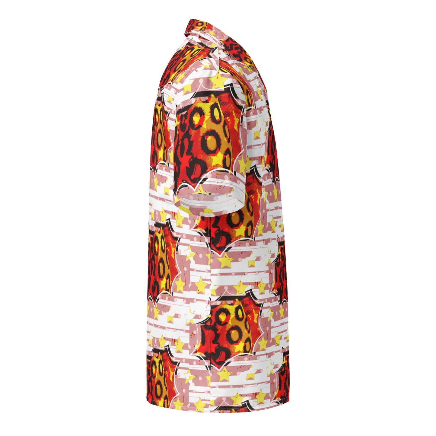 Cheetah Stars - button up lightweight dress shirt