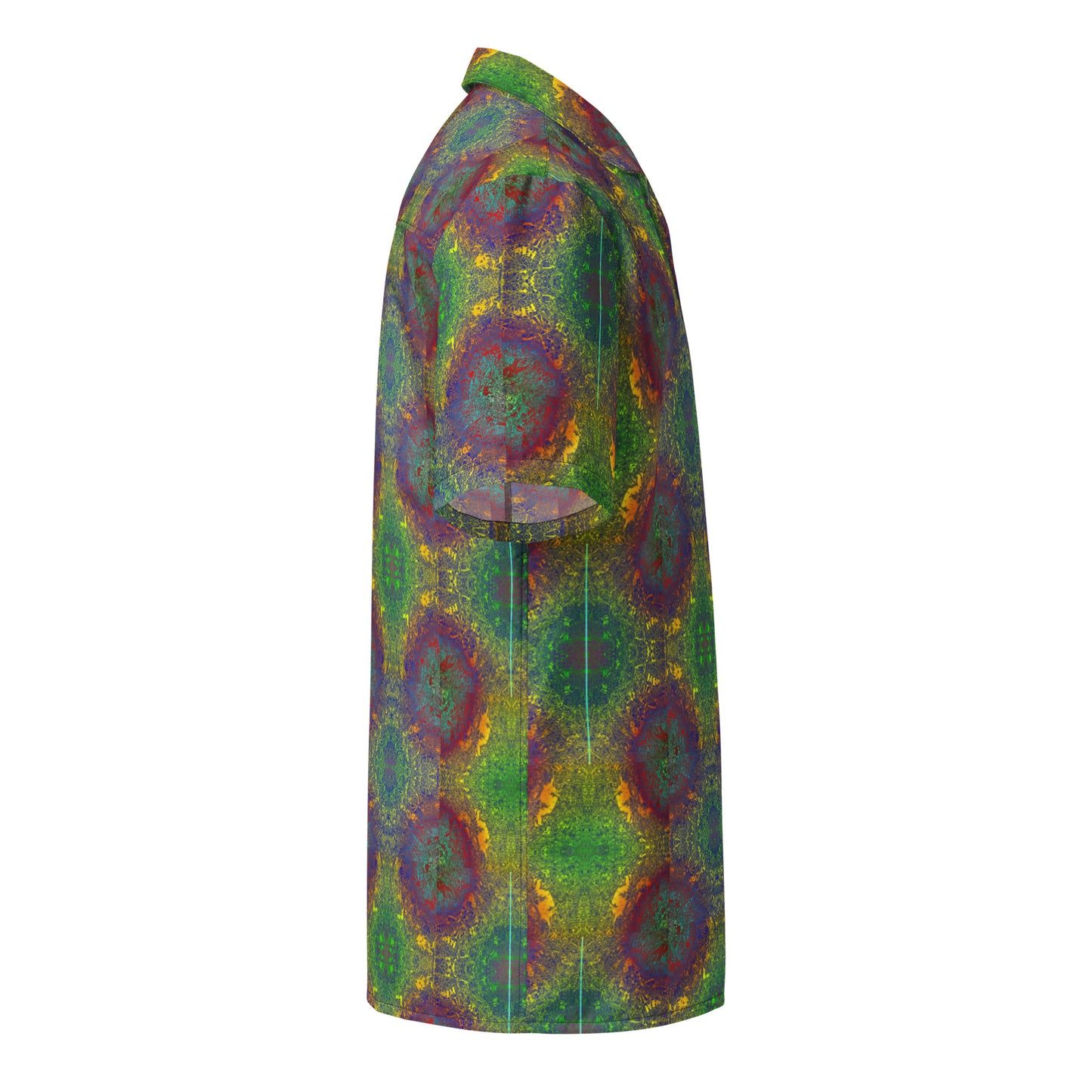 Window Pane Amoeba - Lightweight Button Up Casual Dress Shirt