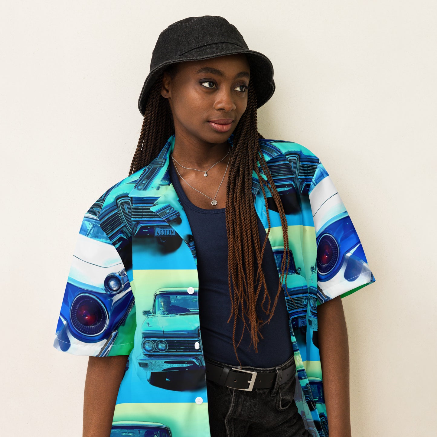 Edsel Blues - Button Up Lightweight Casual Dress Shirt