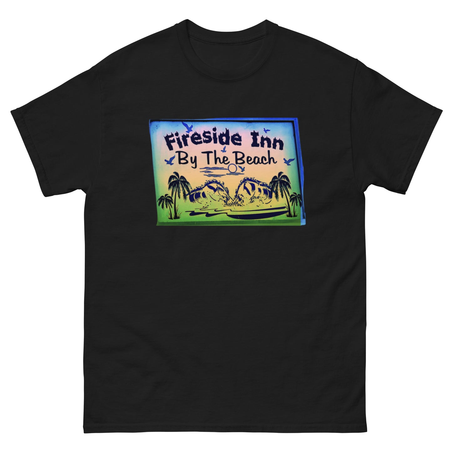 FIRESIDE INN in Santa Cruz 2 sided T-Shirt “LESS THAN ONE MILE TO…”