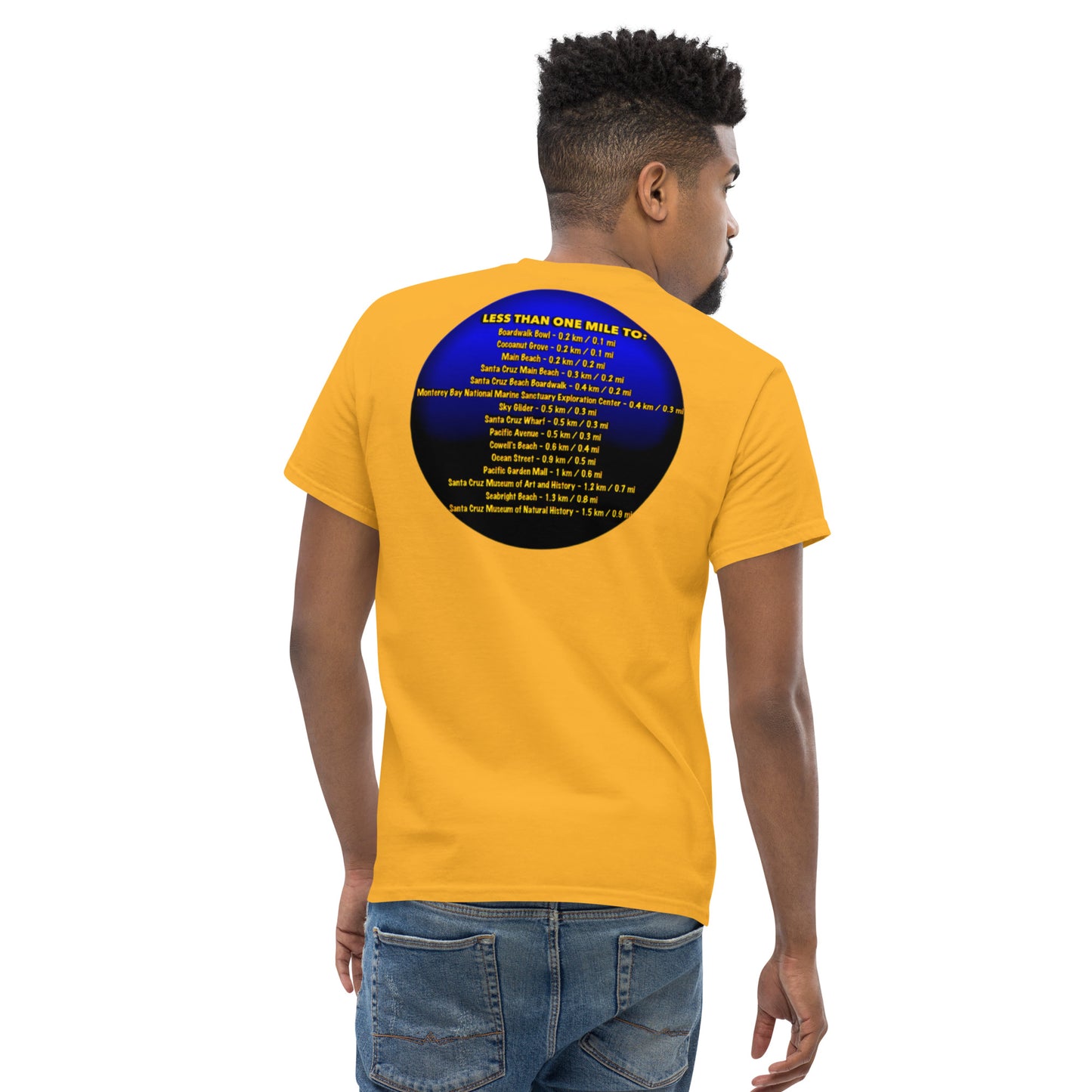 FIRESIDE INN in Santa Cruz 2 sided T-Shirt “LESS THAN ONE MILE TO…”