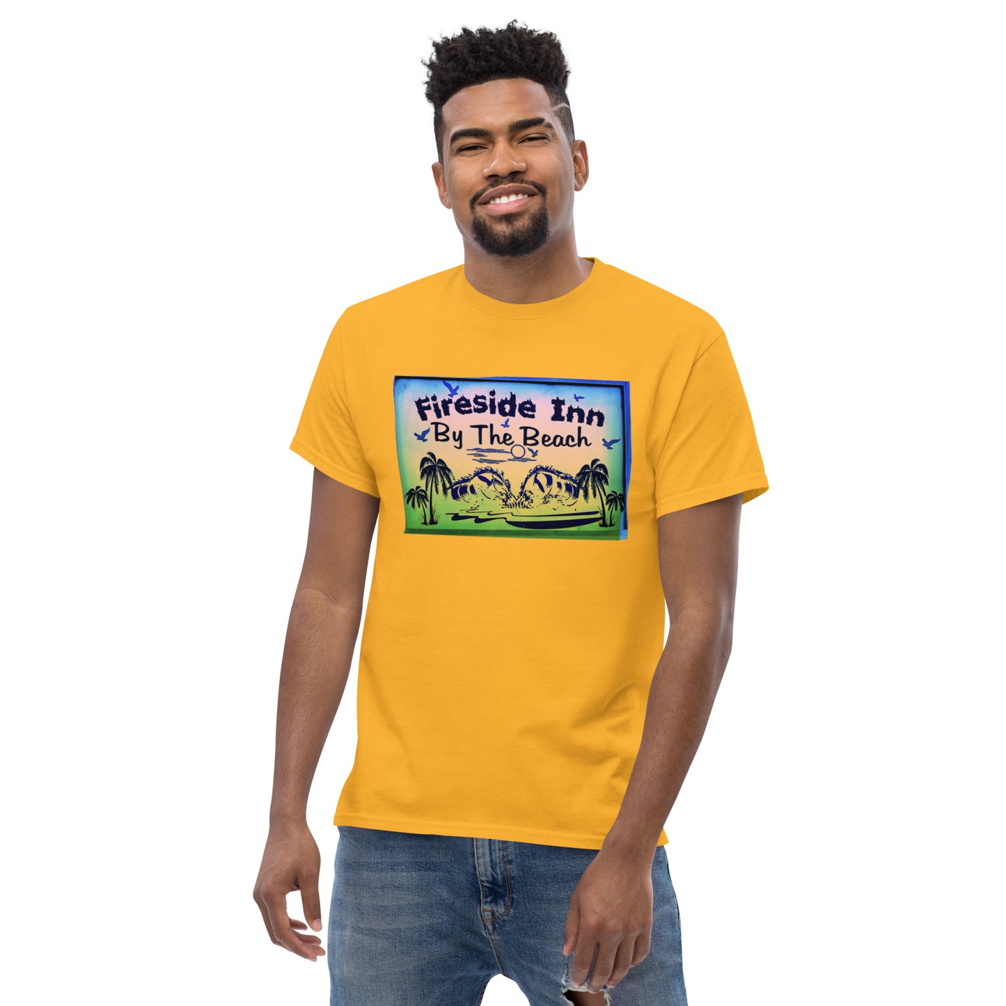 FIRESIDE INN in Santa Cruz 2 sided T-Shirt “LESS THAN ONE MILE TO…”