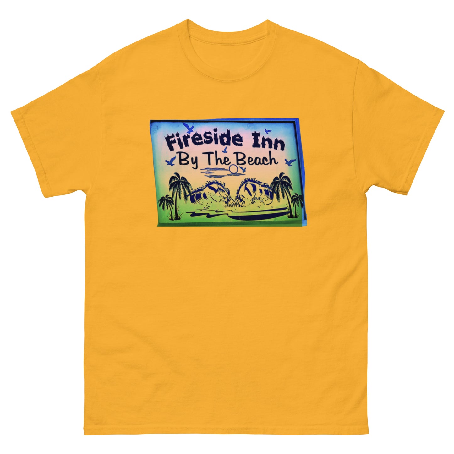 FIRESIDE INN in Santa Cruz 2 sided T-Shirt “LESS THAN ONE MILE TO…”