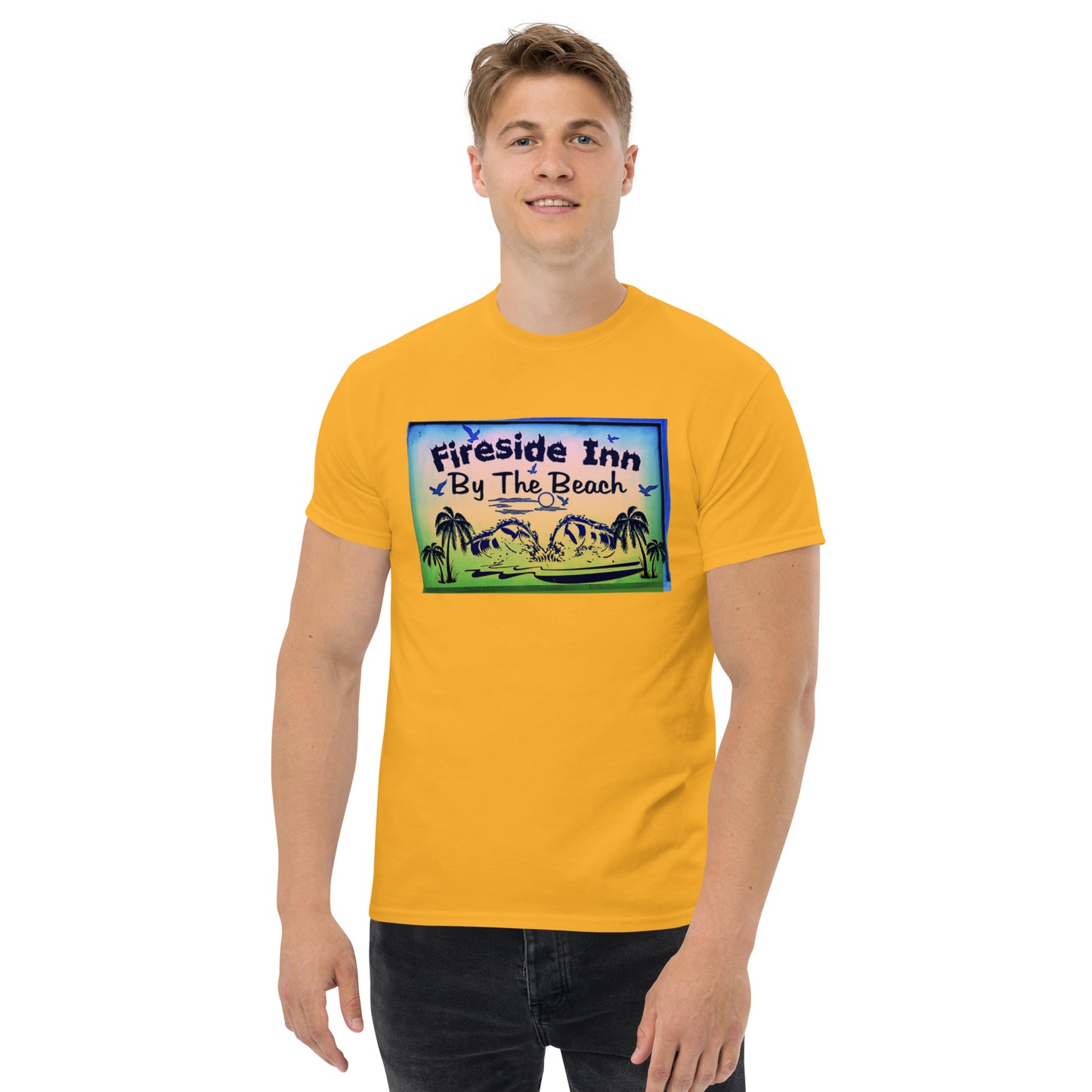FIRESIDE INN in Santa Cruz 2 sided T-Shirt “LESS THAN ONE MILE TO…”
