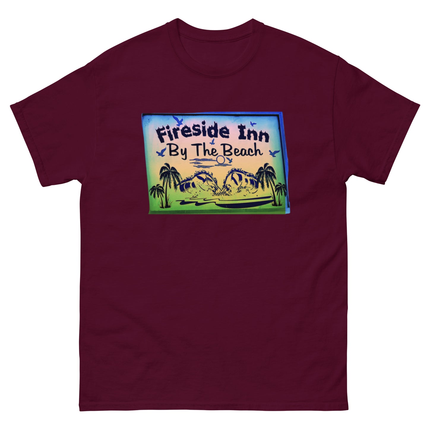 FIRESIDE INN in Santa Cruz 2 sided T-Shirt “LESS THAN ONE MILE TO…”