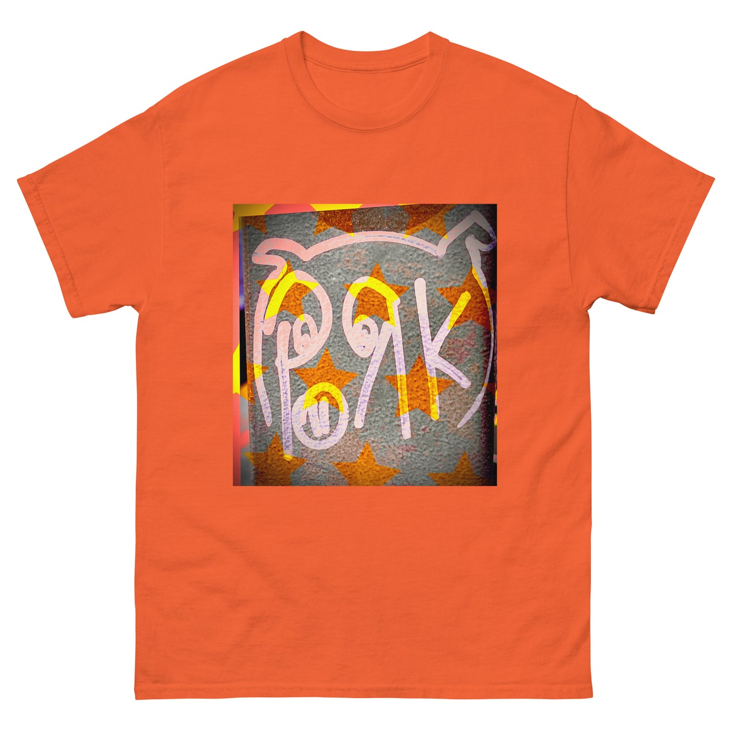 HOBO HOODIES - "Pork Star" Orange Starlet T Shirt