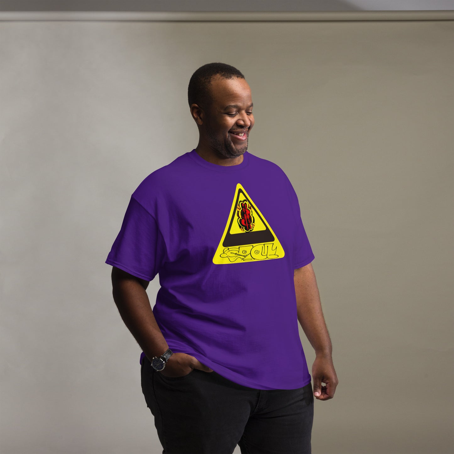 Big Money Warning - Men's classic tee - by Hobo Hoodies